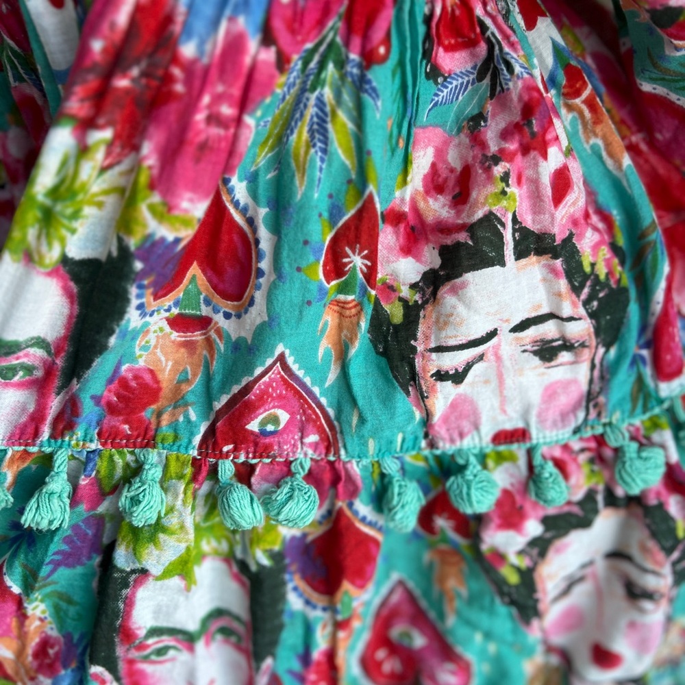 Antica Sartoria Sicilian Ladies Eye Tiered Dress - Picture 9 of 16